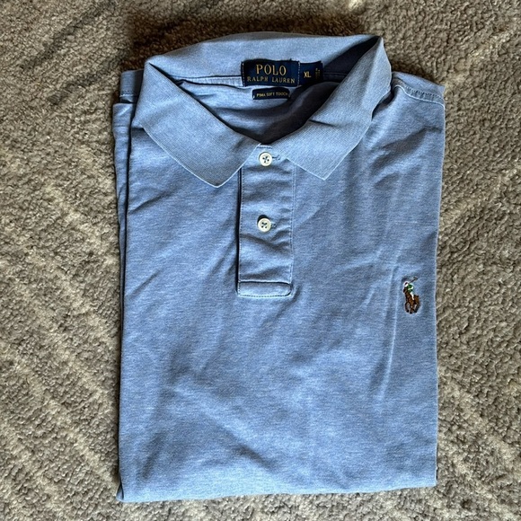 Polo Ralph Lauren Other - Polo Ralph Lauren polo Size XL 100% Pima Cotton Blue Short Sleeve